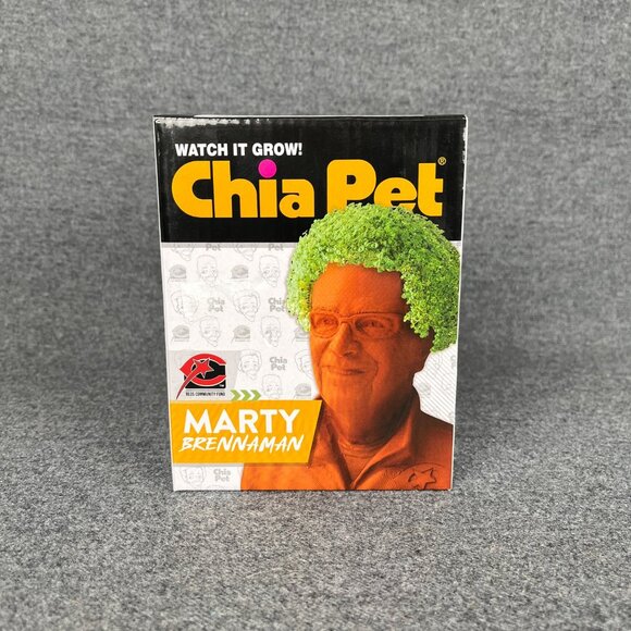 Cincinnati Reds MLB Rare Marty Brennaman Chia Pet Open Box NEW in Box 2020 - Picture 1 of 6